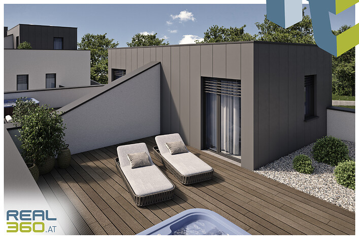 Projektvisualisierung Dachterrasse